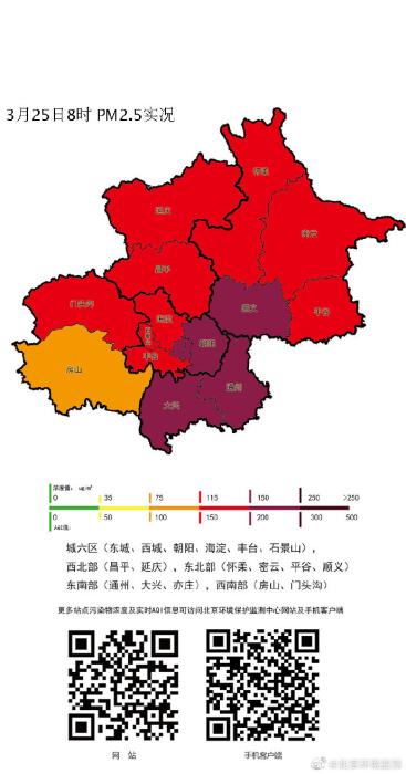 图片来源:北京市环境保护监测中心官方微博。 图片来源:北京市环境保护监测中心官方微博。